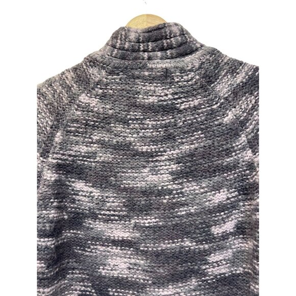 Eddie Bauer Full Zip Purple Marled Cardigan Sweater - Picture 7 of 7